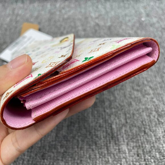 100% Authentic Louis Vuitton Sarah Multicolor Monogram Canvas Wallet - Picture 3 of 10